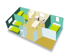 Chalet Paradis Pêche 35M² (3 Chambres)