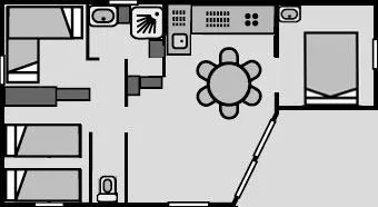 Chalet Paradis Loisirs 35 M² (3 Chambres)