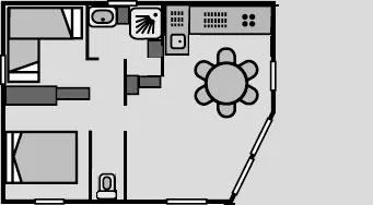 Chalet Paradis Loisirs 35M² (2 Chambres)