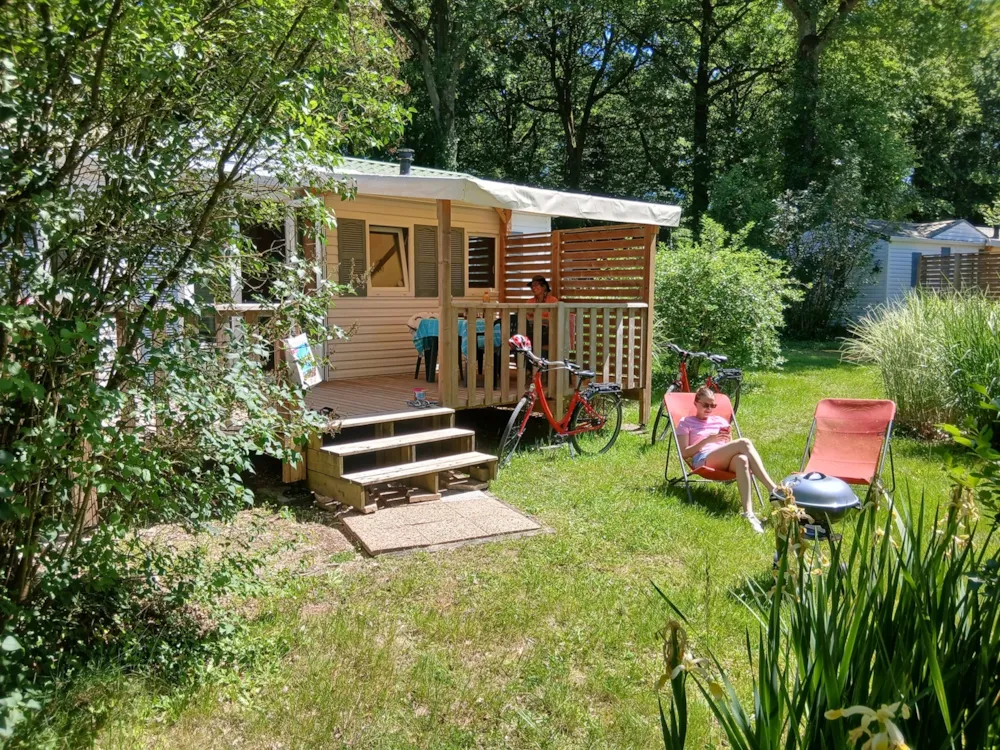 Location - Mobile Home Harmonie 28 M² (2 Chambres) - Castel Camping Les Bois du Bardelet