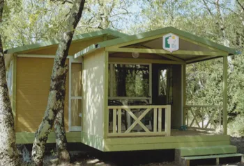 Mietunterkunft - Chalet Moréa 25M² - Überdachte Terrasse - Camping Onlycamp L'Etang des Forges