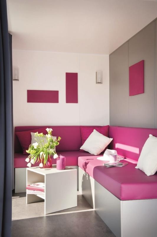 Mobil Home Confort  29 M²  (2 Chambres) +  Terrasse Couverte + Tv