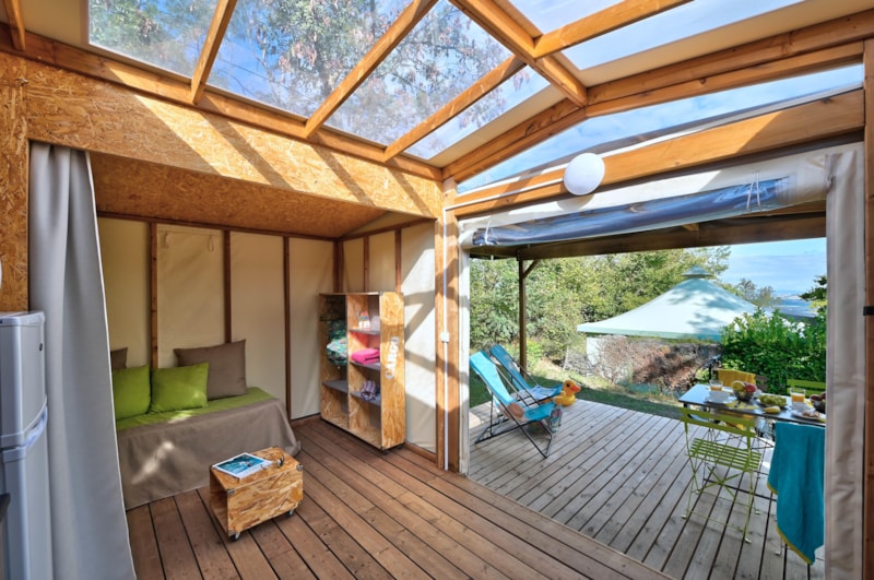 Hytte i Anneyron – Lodge Maori Confort 17m² (2 chambres) - sans sanitaires + terrasse couverte 2/4 Pers. – photo 5