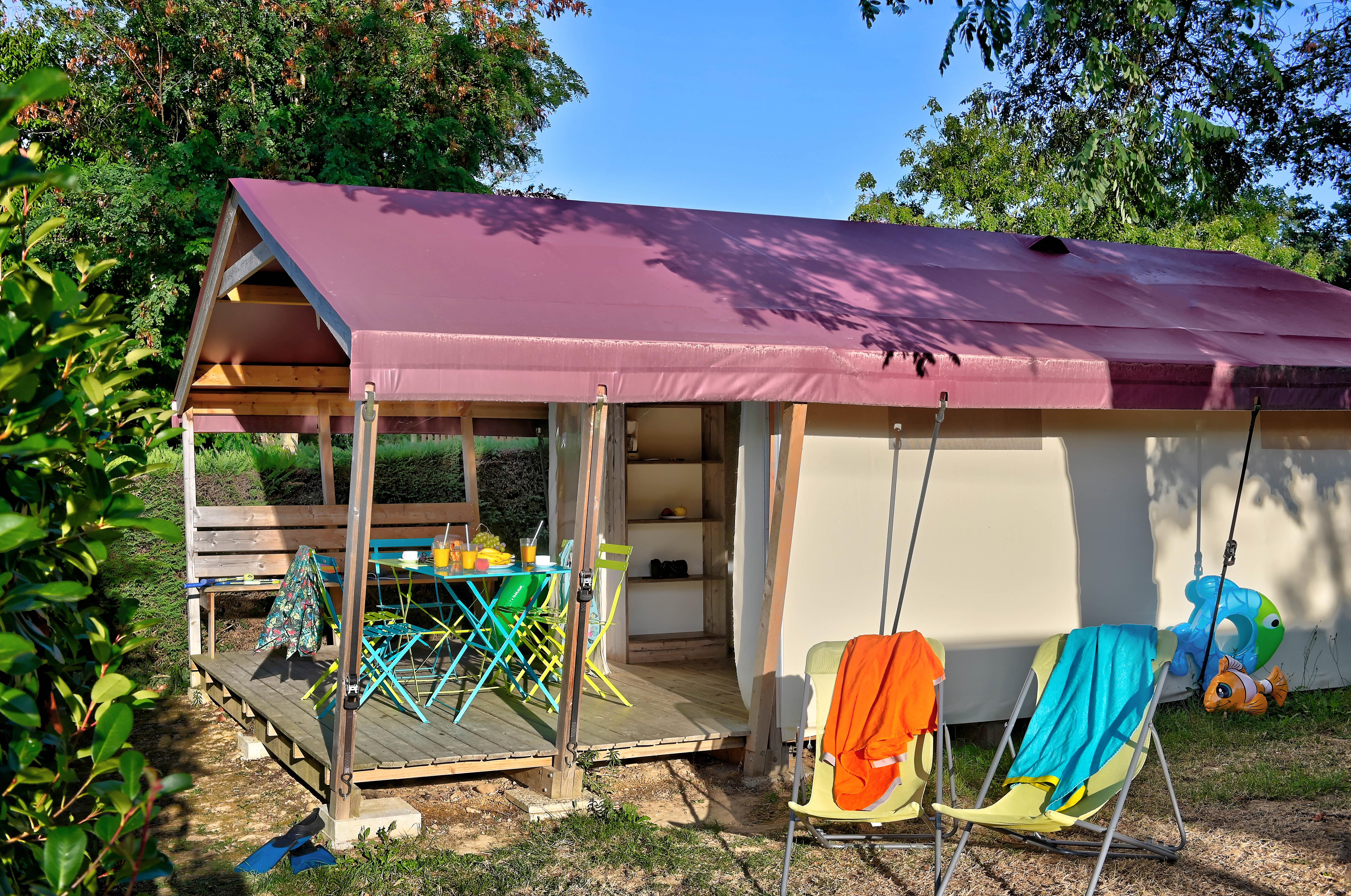 Accommodation - Freeflower Confort 22M²  (2 Bedrooms) + Sheltered Terrace - Flower Camping La Chataigneraie