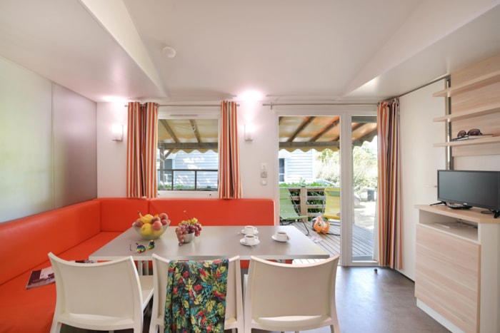 Mobil Home Confort 31M² (3 Chambres) +  Terrasse Couverte + Tv