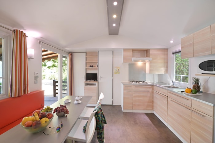 Mobil Home Confort 31M² (3 Chambres) +  Terrasse Couverte + Tv