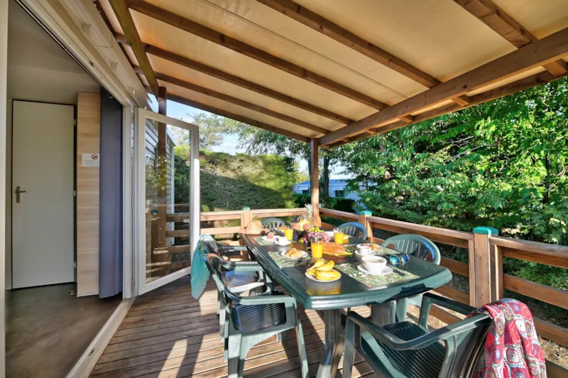 Mobil Home Premium 29M² (2 Chambres) + Terrasse Couverte + Lave Vaisselle + Tv + Climatisation