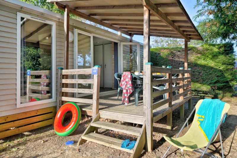 Mobil Home Premium 29M² (2 Chambres) + Terrasse Couverte + Lave Vaisselle + Tv + Climatisation