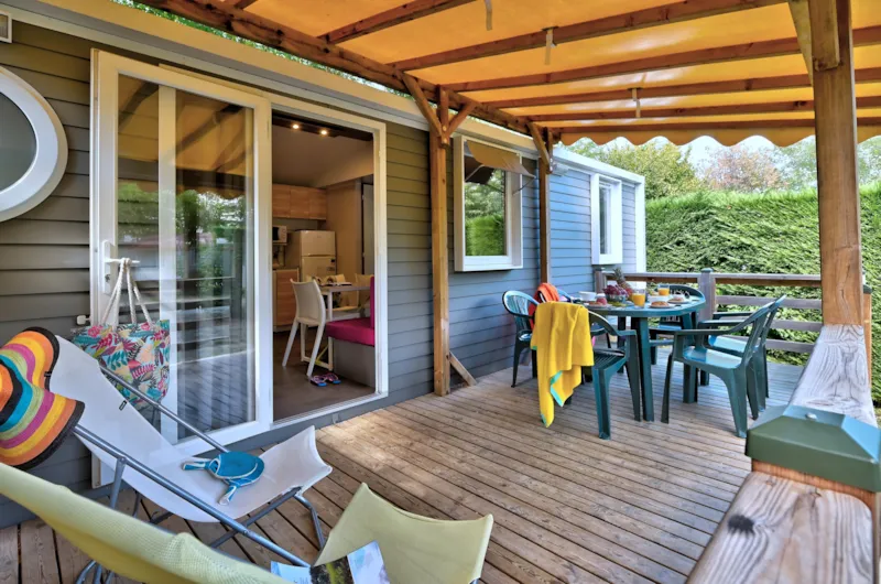 Mobil Home Premium 31M² (3 Chambres) + Terrasse Couverte + Lave Vaisselle + Tv + Climatisation