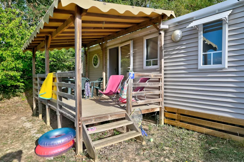 Mobil Home Confort 23/27M² - 2 Chambres - Terrasse Couverte + Tv