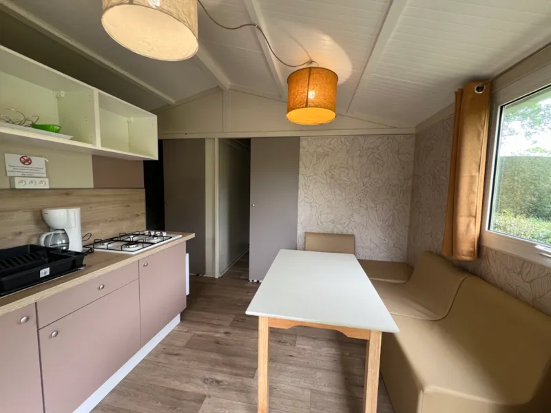 Chalet Confort 25M² (2 Chambres) + Terrasse Couverte