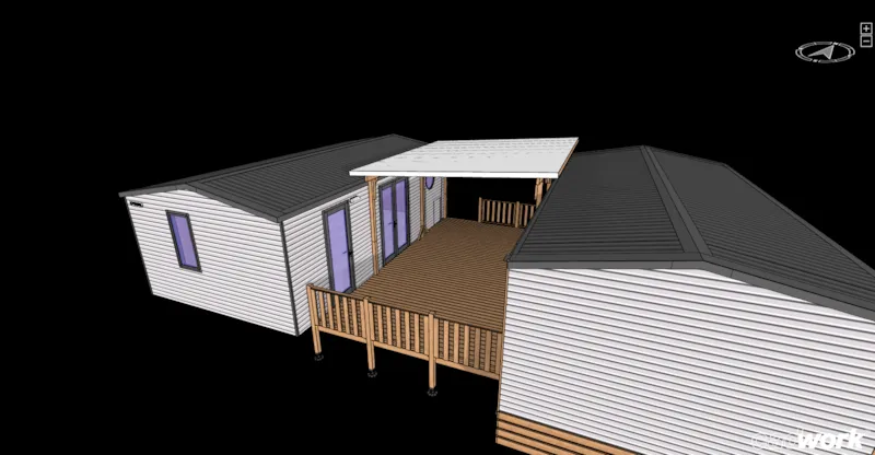 Mobile-Home Tribu Confort 50M² - 5 Chambres - 2 Sdb + Terrasse Couverte + Tv -