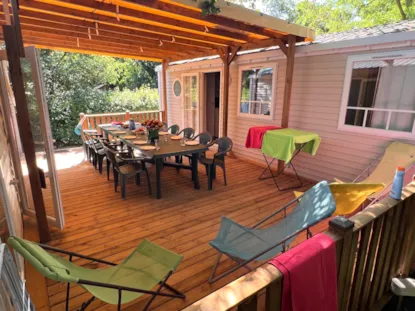 Mobilhome Tribu Confort 50M² - 5 Habitaciónes - 2 Baños + Terraza Cubierta + Tv -
