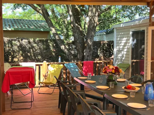 Location - Mobile-Home Tribu Confort 60M² - 5 Chambres - 2 Sdb + Terrasse Couverte Xxl + Tv - - image n°2 - Flower Camping La Chataigneraie