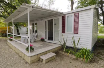 Mietunterkunft - Mobilhome Premium 4 Personen + 1 Kind - Torre Pendente Camping Village