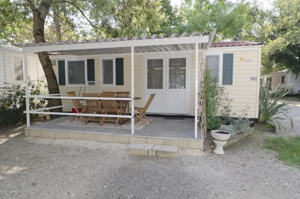 Mietunterkunft - Mobilhome Premium  6 Personen - Torre Pendente Camping Village