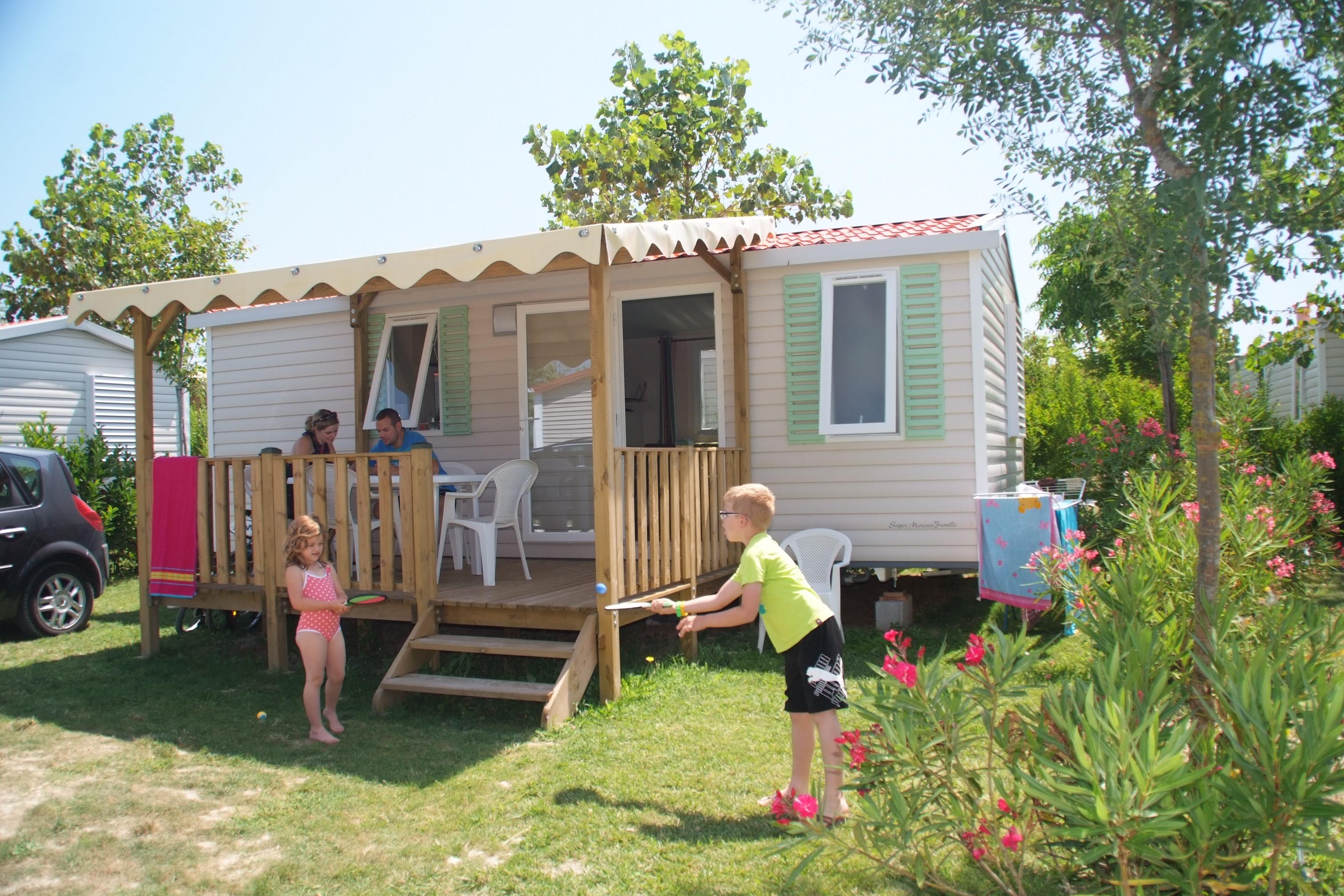 Accommodation - Mobile Home Fruité 2 Bedrooms / Super Mercure Family (Year 2012)/Air-Conditioning - Camping Le Soleil Fruité