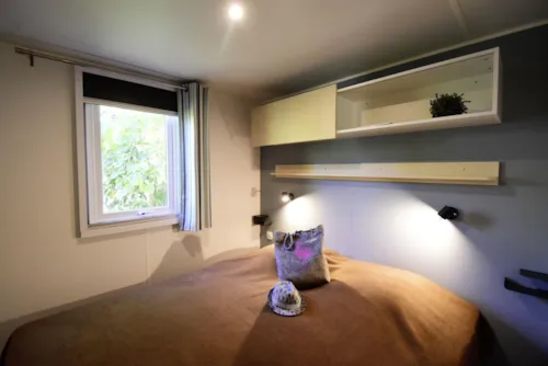 Accommodation - Mobile Home Nectarine 2 Bedrooms / Covered Wooden Terrace / Closed Gate With Gate / Reversible Air Conditioning / Dishwasher / Nespresso - image n°3 - Camping Le Soleil Fruité