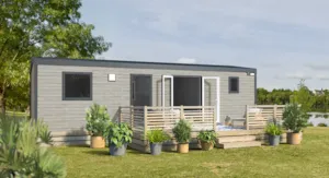 Locatif - Mobilheim Corail 3 Schlafzimmer  überdachte Terrasse Klimaanlage TV Spüllmachine Nespresso Montag - Camping Le Soleil Fruité