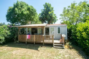 Locatif - Mobil home Soléado 2 Zimmer überdachte Terrasse Spüllmachine TV Klimaanlage/Nespresso - Camping Le Soleil Fruité