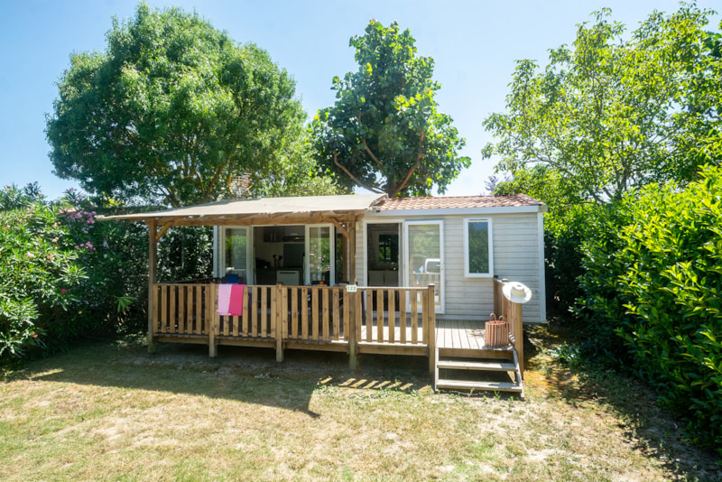 Mobil home Soléado 2 bedrooms sheltered terrace Dishwasher TV air-conditioning /Nespresso