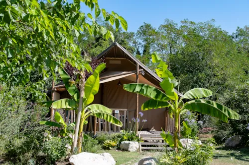 Accommodation - Lodge  Tent / 3 Bedrooms / Covered Terrace - image n°1 - Camping Le Soleil Fruité