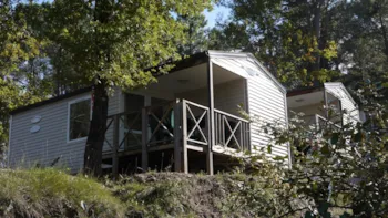 Mietunterkunft - Zen - 2 Zimmer - 29M² - Jahr 2008 -  Mit Sanitäranlagen + Terrasse (15) - Camping Paradis Le Ruou