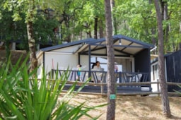 Huuraccommodatie(s) - Provence - 2 Slaapkamers - 24M² - 2017 - Met Sanitair + Terras 12M² (16) - Camping Paradis Le Ruou