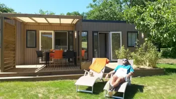 Mietunterkunft - Mobilheim 3 Zimmer + Jacuzzi New 2018 - Camping Marvilla Parks - Domaine de Soleil Plage