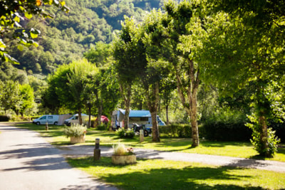 Pitch Lot Riverside : car + tent/caravan or camping-car + electricity 10A included