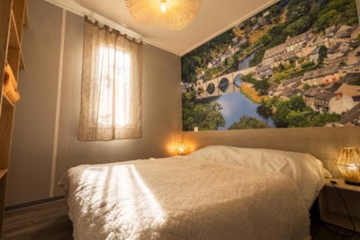 Chalet 32m² / 2 bedrooms with a large terrace overlooking the river Lot.