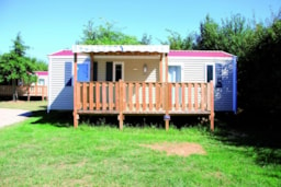 Huuraccommodatie(s) - Mobil  Campagne Eden 30M² - 3 Kamers + Overdekt Terras 11M² - Camping Paradis La Bretonnière