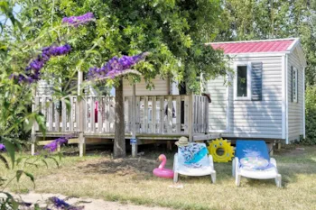 Mietunterkunft - Mobil  Prairie Eden 32M2 - 3 Zimmer + Überdachte Terrasse 11M² - Camping Paradis La Bretonnière