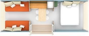 Furnished Canvas bungalow EDEN 16m²  2 bedrooms + Canopy 4m² - zonder sanitair