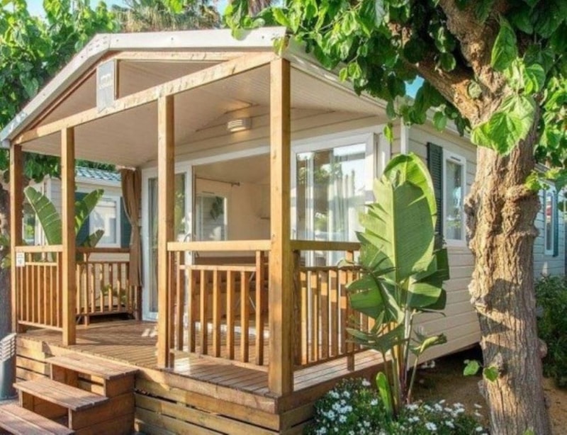 Mobil Parc COMFORT - 2 slaapkamers + overdekt terras van 9 m²