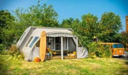 Ausgestattetes Zeltbungalow Eden 16M² 2 Zimmer + Vordach 4M² - Without Sanitary