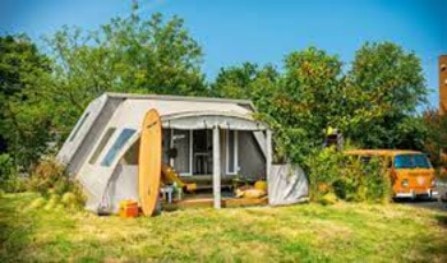 Ausgestattetes Zeltbungalow EDEN 16m² 2 Zimmer + Vordach 4m² - without sanitary