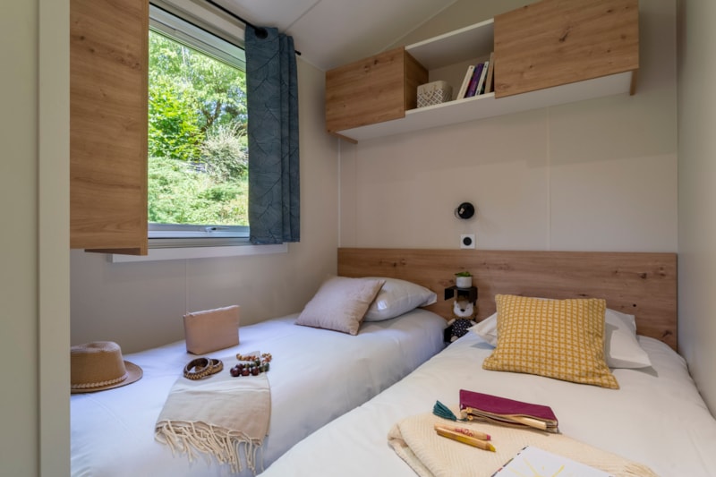 Premium-Mobilheim mit 2 Schlafzimmern
