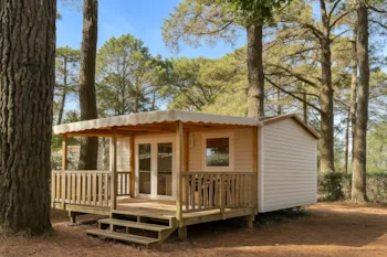 Mietunterkunft - Cottage Confort Castelli - 1 Schlafzimmer - - Camping Sunêlia le Petit Bois