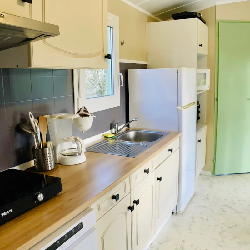 Mobiles-Homes Confort + / 2 Chambres / Clim - Double Terrasse