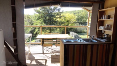 Cabin Lodge Confort 24m² (2 bedrooms) - terrace 10m²