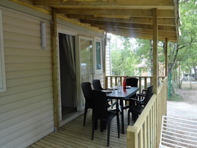 Mobile home Confort + 28m² (2 bedrooms) + sheltered terrace 10m²