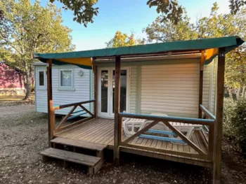 Mietunterkunft - Mobilheim Standard 26M² (2 Zimmer) + Überdachte Terrasse 8M² - Flower Camping l'Epi Bleu