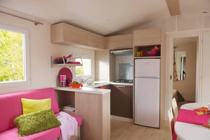 Mobil-Home Standard 32M² (3 Chambres) + Terrasse 10M² + Tv