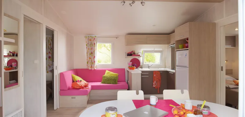 Mobil-Home Standard 32M² (3 Chambres) + Terrasse 10M² + Tv