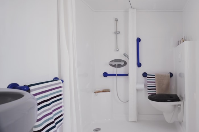 Mobil-Home Confort 25M² (2 Chambres) + Terrasse + Tv - Adapté Aux Personnes À Mobilité Réduite