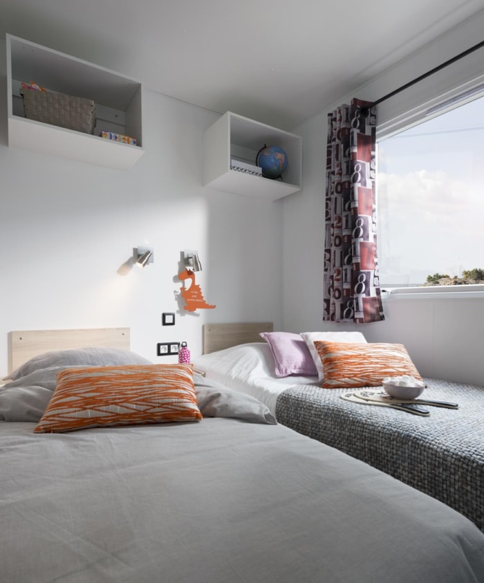 Mobil-Home Confort 25M² (2 Chambres) + Terrasse Semi-Couverte 10M² + Tv
