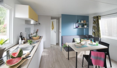 Comfort mobile home 25m² (2 bedrooms) + semi-covered terrace 10m² + TV — 3