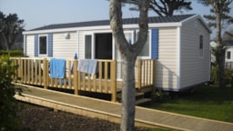 Mietunterkunft - Mobilheim Confort (2 Schlafzimmer) + Terrasse + Tv - Geeignet Für Menschen Mit Eingeschränkter Mobilität - Flower Camping Cap Finistère