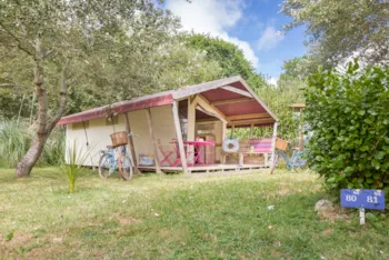 Accommodation - Freeflower Standard 28M² (2 Bedrooms) + Sheltered Terrace 8M²- Without Toilet Block Without Bathroom - Flower Camping Cap Finistère